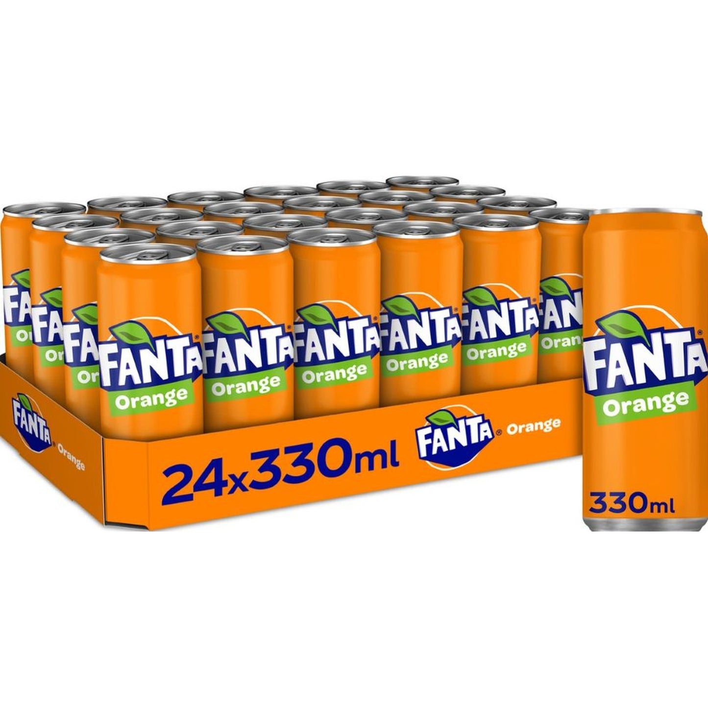 Tray Fanta Original - Sleek Can - 24 x 330 ml