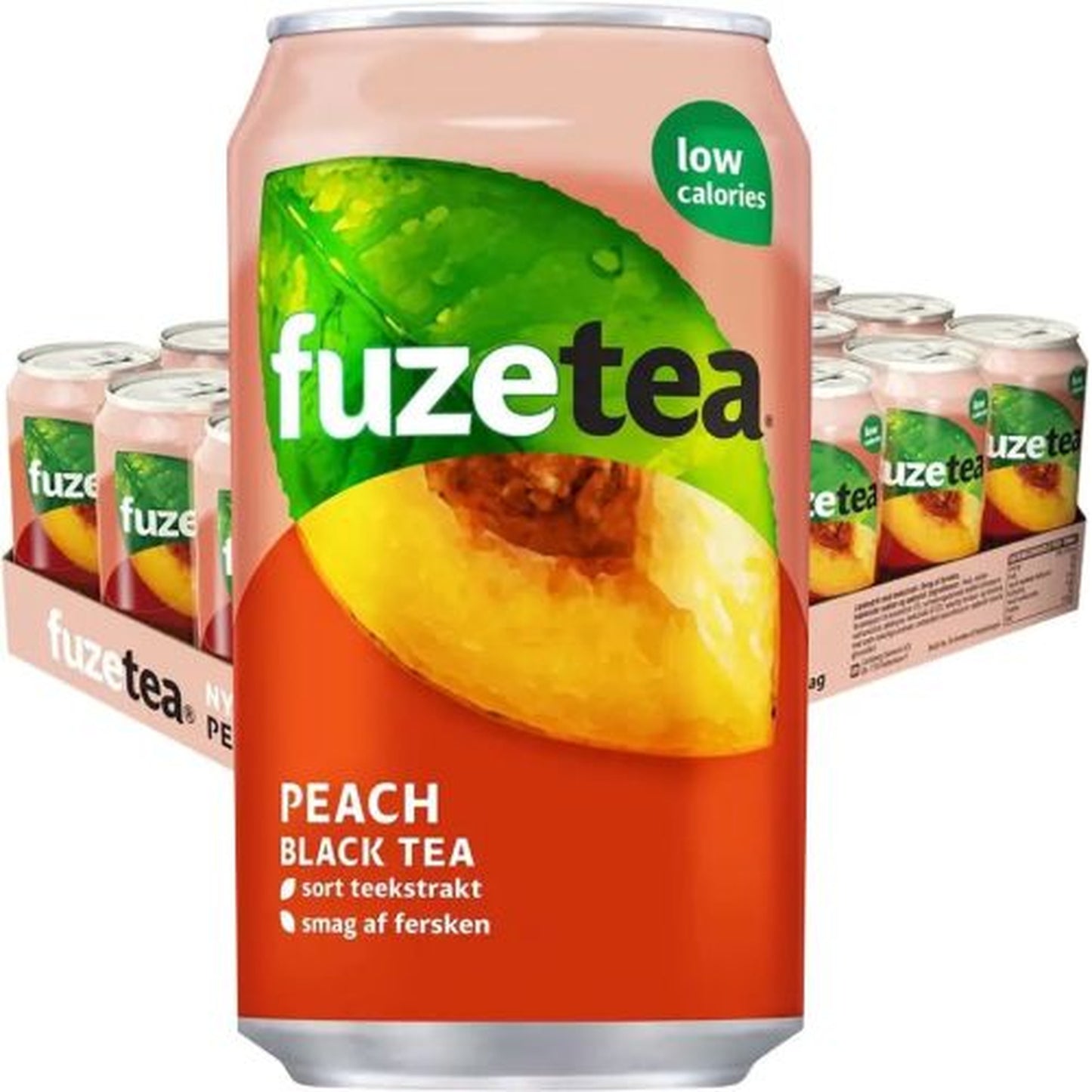 Tray Fuze Tea Black Peach - 24 x 330 ml
