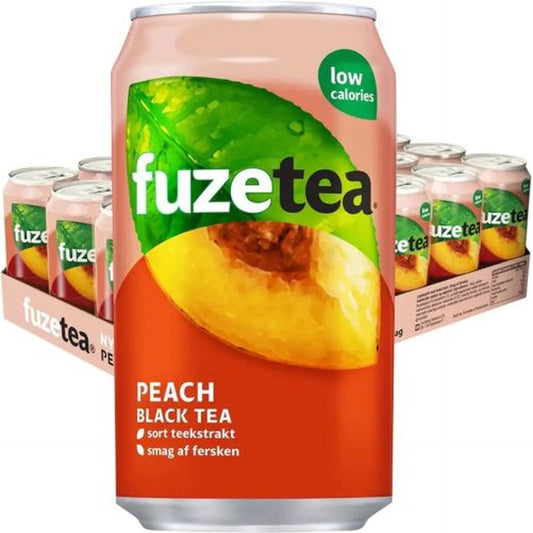 Tray Fuze Tea Black Peach - 24 x 330 ml
