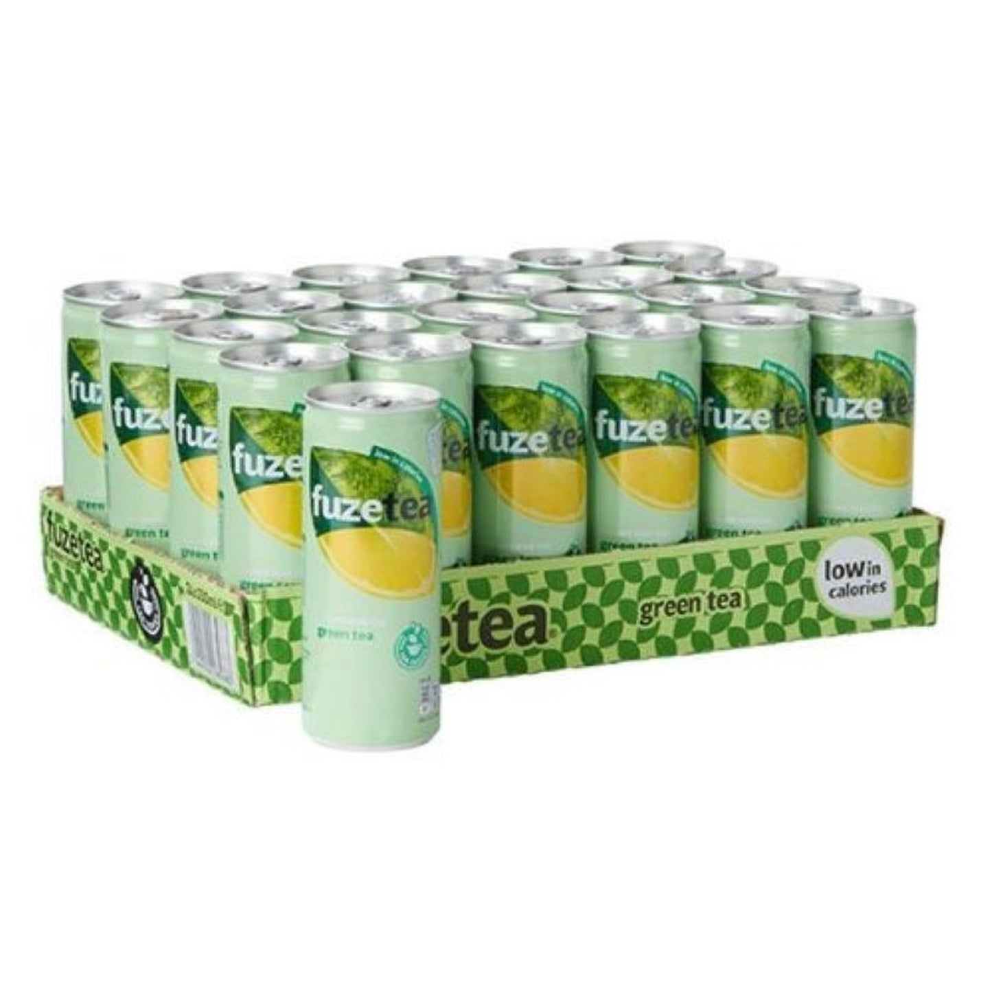 Tray Fuze Tea Green Tea - Sleek Can - 24 x 330 ml