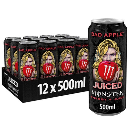 Tray Monster Energy Bad Apple - 12 x 500 ml