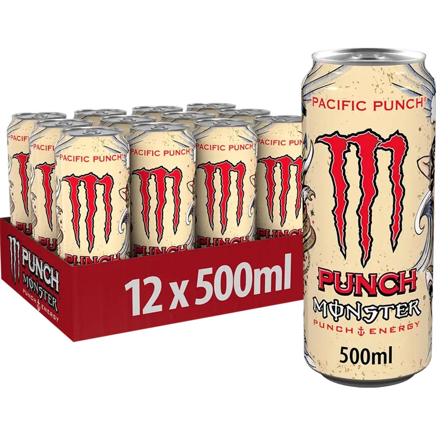 Tray Monster Energy Pacific Punch - 12 x 500 ml