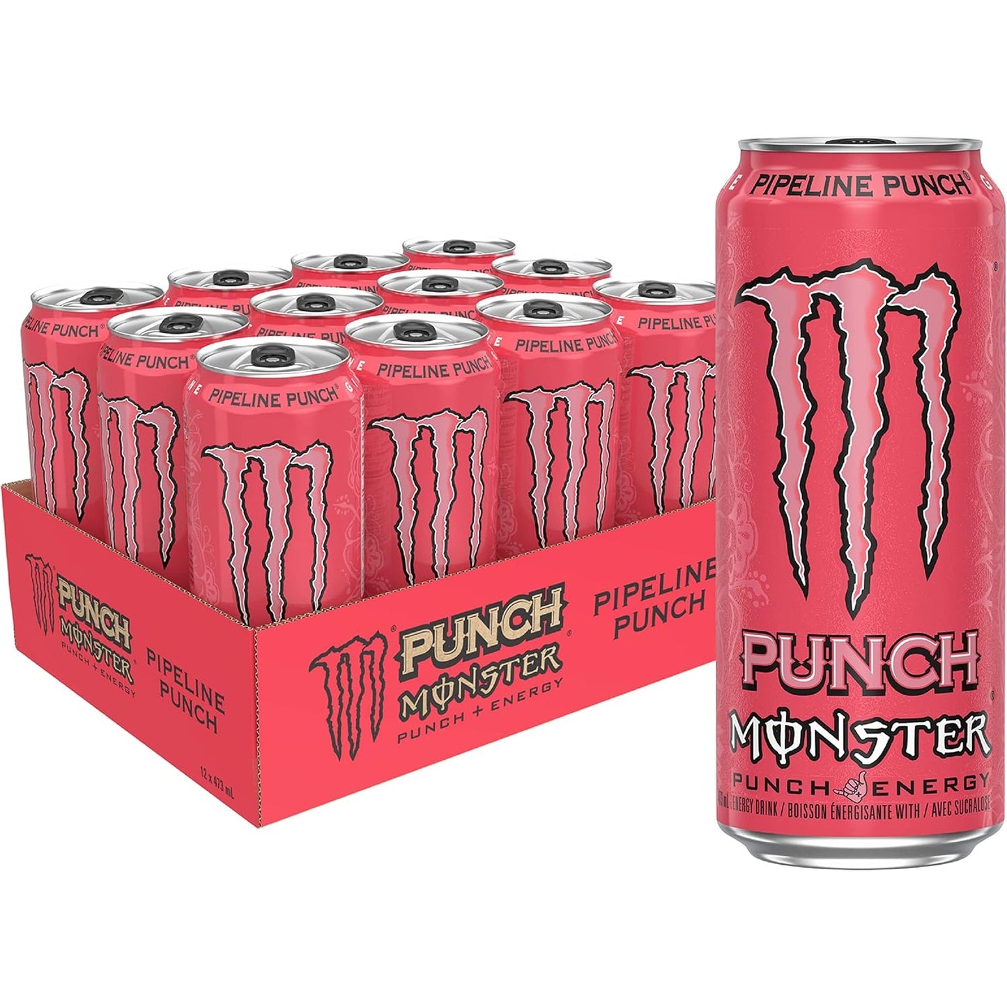 Tray Monster Energy Pipeline Punch - 12 x 500 ml