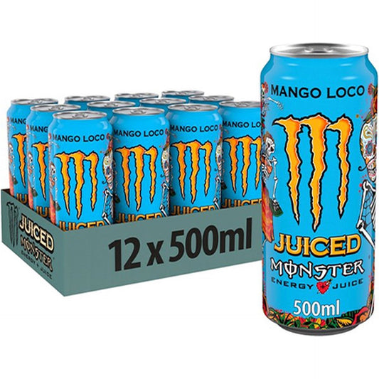 Tray Monster Energy Mango Loco - 12 x 500 ml