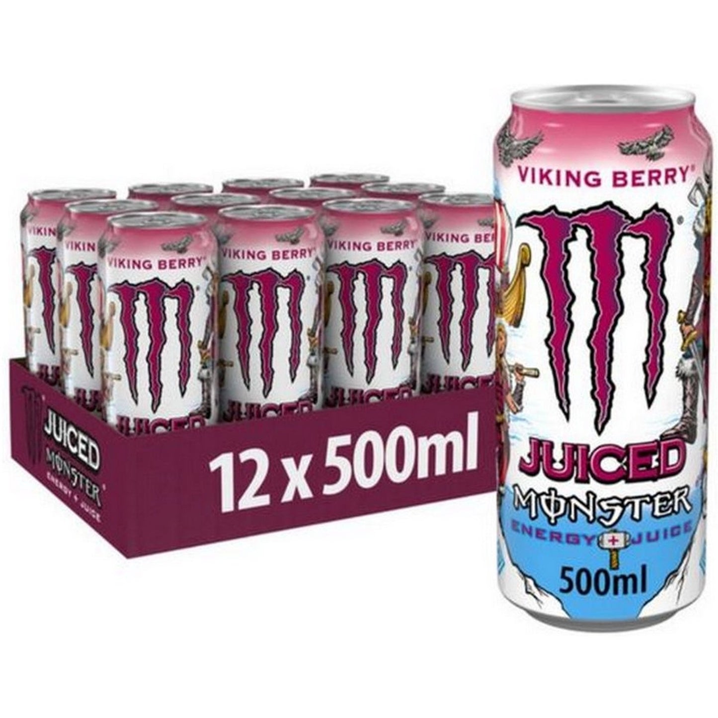 Tray Monster Energy Viking Berry - 12 x 500 ml