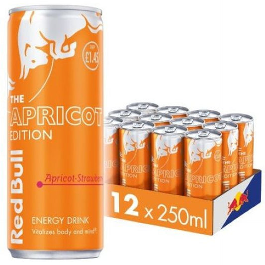 Tray Red Bull Apricot Strawberry - 12 x 250 ml