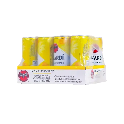 Tray Bacardi Limon/Lemon - 12 x 250 ml