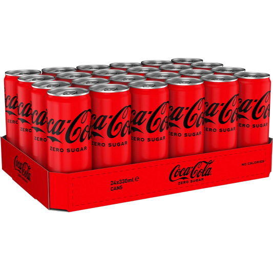 Tray Coca-Cola Zero Sleek Can 24 x 330 ml