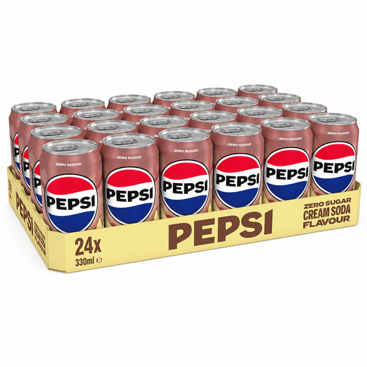 Tray Pepsi Zero Cream Soda 24 x 330 ml