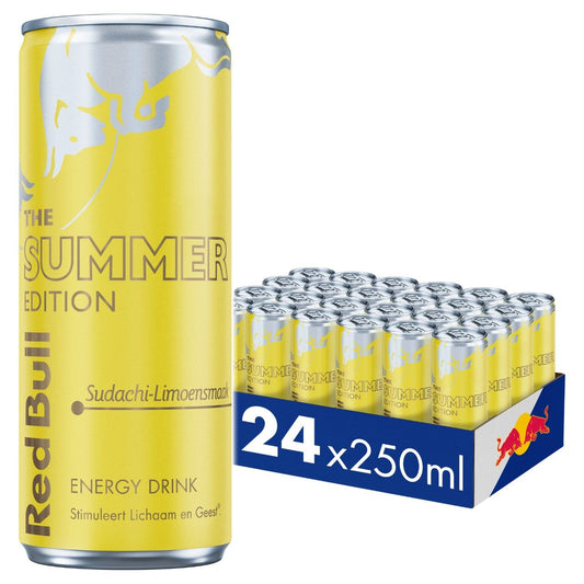 Tray Red Bull Summer Edition Sudachi Limoen 24 x 250 ml