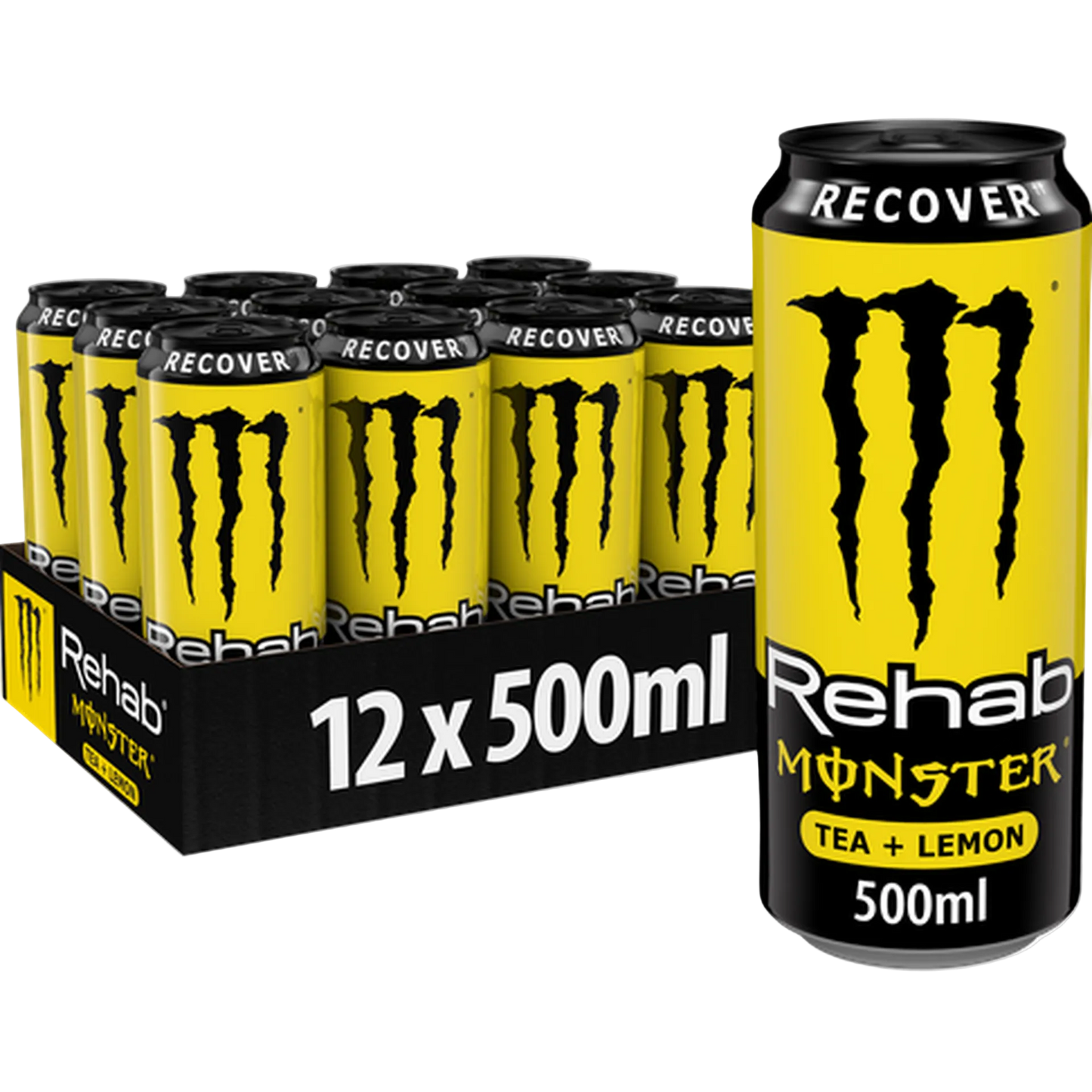 Tray Monster Rehab Lemon 12 x 500 ml