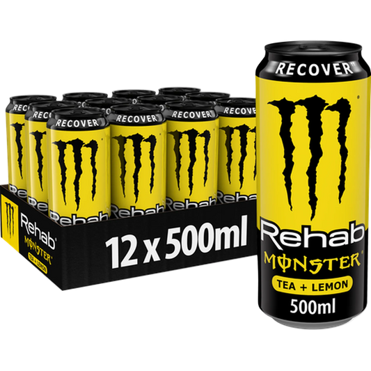 Tray Monster Rehab Lemon 12 x 500 ml