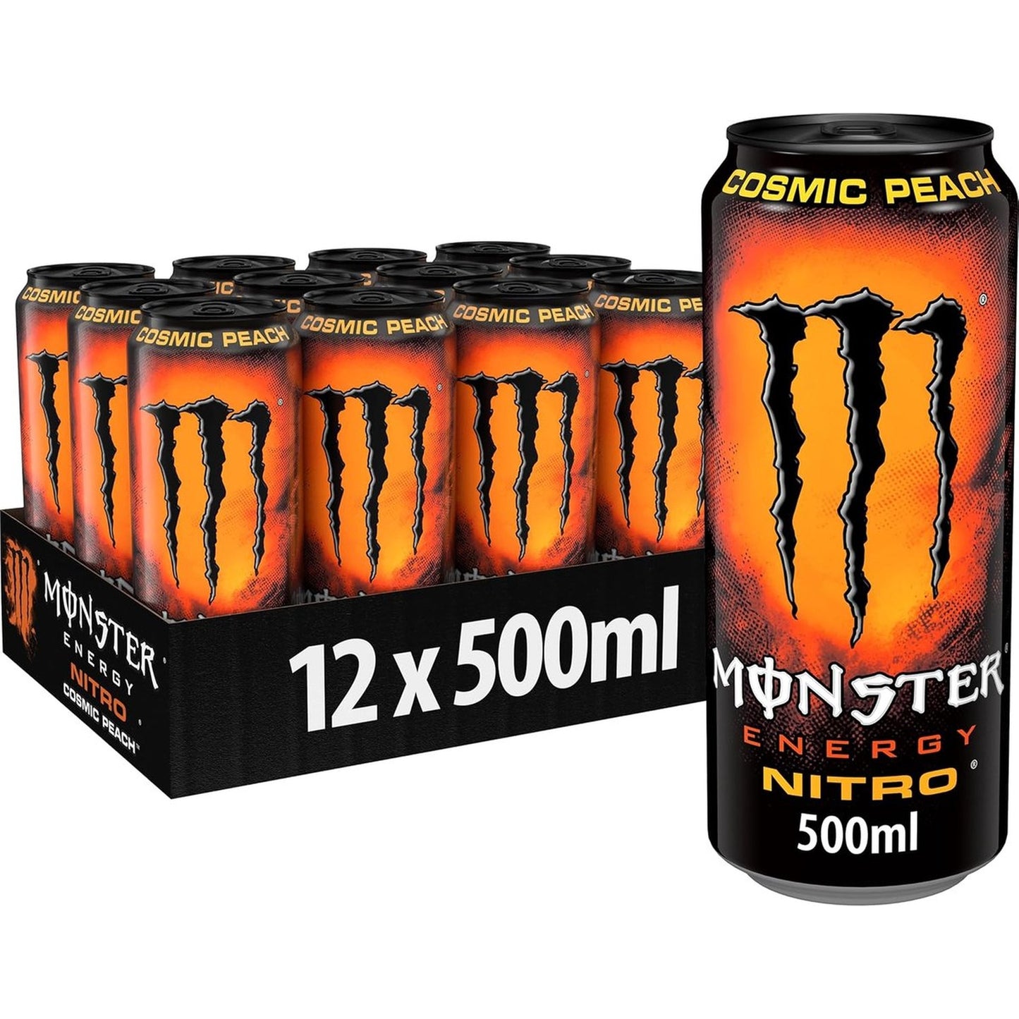 Tray Monster Energy Nitro Cosmic Peach - 12 x 500 ml