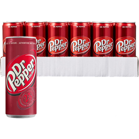 Tray Dr Pepper Original - Sleek Can - 24 x 330 ml