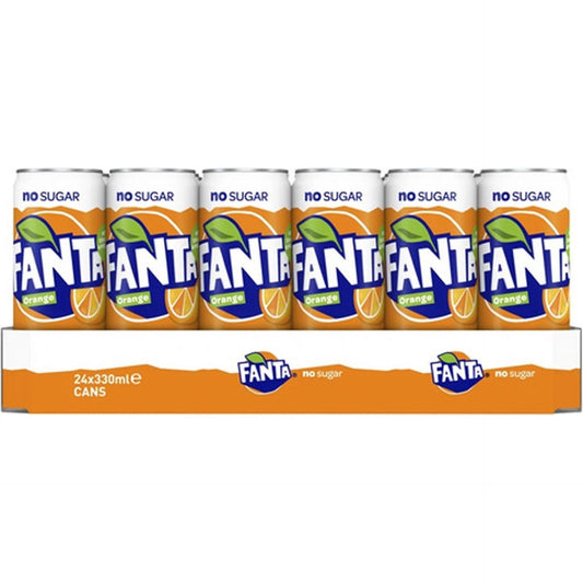 Tray Fanta Zero - Sleek Can - 24 x 330 ml